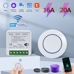 20A Tuya WiFi Smart Switch - Stereotech