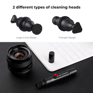 K&F Concept Lenses Cleaning Pen Double-sided Carbon Head Camera Lenses Cleaning Brush for Nikon Canon Leica Sony DSRL SRL Camera