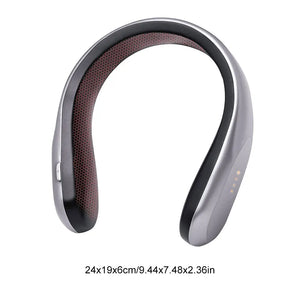 Wearable Neck Heater USB Rechargeable Cordless Personal Heater 4 Gear Electric Neck Heater Winter Neckband Heating Warm Fan