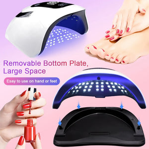 X19 MAX UV LED Nail Drying Lamp 320W Professional UV Nail Art Dryer Light for Gel Nails 72 Beads Fast Curing Gel Polish Lamp