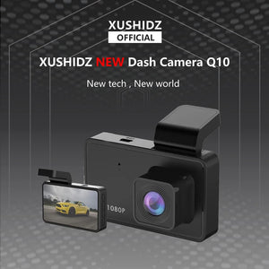 XUSHIDZ Q10PRO 1080P Dash Cam Night Vision Car DVR Vehicle Recorder Camera G-sensor HDR DVR  Loop Recording Dashcam Dual-Channel