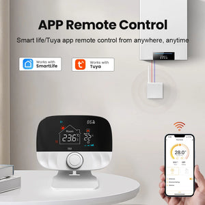 AVATTO Wifi Smart Thermostat,Tuya RF Wireless Temperature Controller for Gas Boiler Water Heating,Works with Alexa Google Home - Stereotech