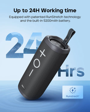 TRIBIT StormBox 2 Portable Bluetooth Speaker, 34W Power, IPX7 Waterproof Wireless Speaker 24-hrs Playtime For Camping, Hiking