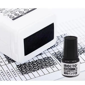 Inozto Portable Shredder BOMS10 Electric Privacy Document Shredder With Garbled Ink Stamp Letter Opener 3mm Strip Shredded Paper