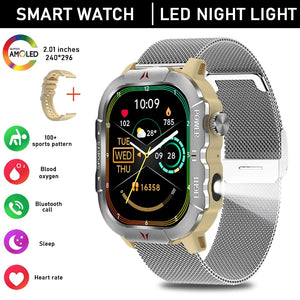 2024 New Outdoor Military GPS Truck Smart Watch Men AMOLED HD Screen Heart Rate IP68 Waterproof Sports Smartwatch For AndroidIOS