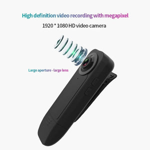 Back Clip Mini Camera 1080P Digital Micro Camera Wearable Body Pen Camera DV DVR Camcorder Video Recorder Up to 64GB