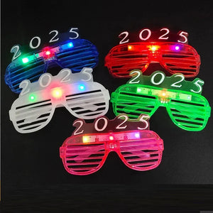 1pcs 2025 Glasses for Adults Kids LED Light Up Glow Neon Shutter Shades at Rave Party