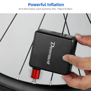 Portable Electric Air Pump 150psi 3*800mAH Inflator Auto Car Bicycle Tire Sports Balls Inflatable Beds Toys FV AV DV Pumping