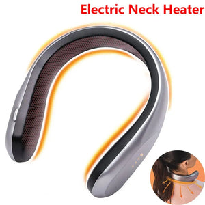 Wearable Neck Heater USB Rechargeable Cordless Personal Heater 4 Gear Electric Neck Heater Winter Neckband Heating Warm Fan