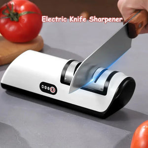 Electric Knife Sharpener Automatic Adjustable USB Charging Multi-functional 4 Gear Quick Sharpening Scissor Grinder for Kitchen - Stereotech