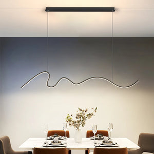 Dining room lamp chandelier light luxury lamps modern minimalist dining room dining table bar Nordic minimalist strip 2023 new