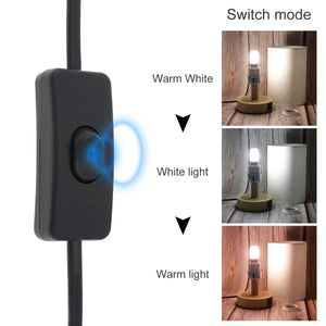 Dimmable Night Light Bedside Lamp 12W LED Wooden Table Lamps with USB Charging Ports for Bedroom Study Room Living Room Lighting