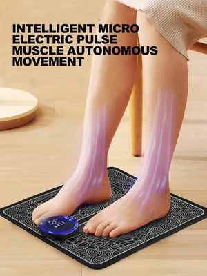 Foot Massager Foot Therapy Machine EMS Foot Massage Pad Pulse Fully Automatic Foot Meridian Pressing Device - Stereotech