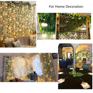 LED Fairy String Lights 2M 20LED Maple Leaf Garland Christmas Fairy Lights for Fence Home Bedroom Wall Patio Decoration