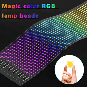 Car LED Sign Bluetooth Smart APP IP65 LED Pixel Panel Night Light DIY Programmable Flexible LED Display For Car Store Hotel Bar