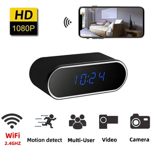 Wireless network mini clock camera 1080P WiFi infrared night vision high-definition home protection security video camera