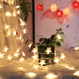 LED Star String Lights For Christmas - Stereotech