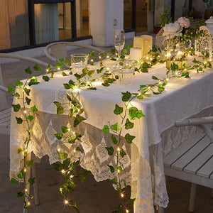 Flower Green Leaf String Lights - Stereotech