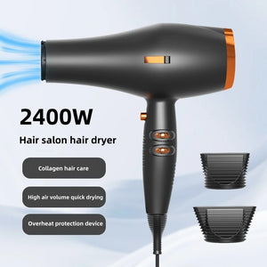 2024 Amazon's Same High-Speed Hair Dryer 2400W High-Power Quick Drying Hair Salon Dedicated Hair Dryer New Product