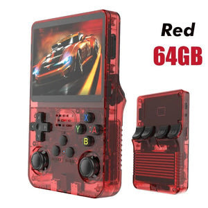 128G Open Source R36S Video Game Console Linux System 3.5 Inch IPS Screen Orange Portable Pocket Video Player 64GG best Games