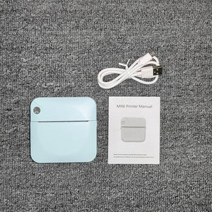 Fun Print Portable Thermal Self-adhesive Stickers Photo Printer HD Mini Bluetooth 57*25mm Supplies 2d Label Maker For Phone - Stereotech