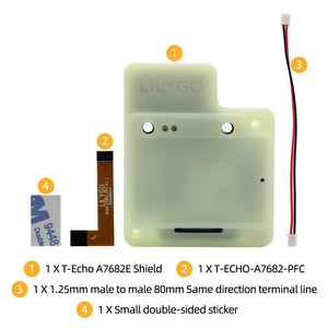 LILYGO® TTGO T-Echo A7682E Shield Module Development Board SIM 4G LTE CAT1 GSM GPRS EDGE Expansion Board With Microphone Speaker