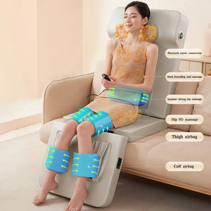 Electric Massager Chair Bigger Size Heating Vibrating Neck Back Body Cushion Massag for Home Lumbar Mattress Pain Relief 220V