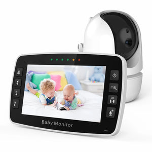 NEWS 4.3Inch IPS Screen Wireless PTZ Intercom Baby Monitor Temperature Display Nanny Cam Long Distance Baby Sitter Camera