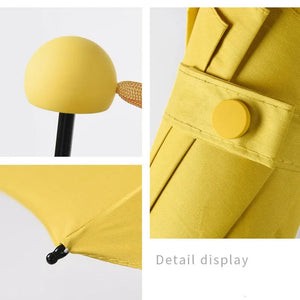 Foldable Umbrella 6 Ribs Lightweight UV Ultraviolet Protection Parasol Mini Rainproof Capsule Umbrella Household Merchandises