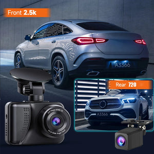 BEPOCAM ZD35 Dash Cam for Car Camera Front and Rear 2.5K WIth WiFi Dashcam Auto Night Vision Parking Monitor Recorder Black Box