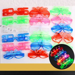 1pcs 2025 Glasses for Adults Kids LED Light Up Glow Neon Shutter Shades at Rave Party