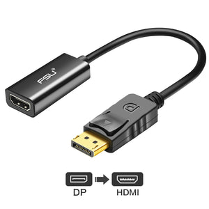 3 In 1 DisplayPort DP To HDMI-compatible DVI support 1080P HD DP To VGA Female Adapter Converter Cable box with Audio For PC TV