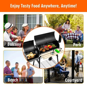 Outdoor BBQ Grill Charcoal Barbecue Pit Patio Backyard Cooker Smoker Camping Furnace Electric Grills Brazier Garden Supplies Bar