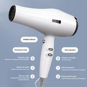 2024 Amazon's Same High-Speed Hair Dryer 2400W High-Power Quick Drying Hair Salon Dedicated Hair Dryer New Product