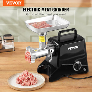 VEVOR  419 LB/H Electric Meat Grinder Heavy Duty Stainless Steel Meat Mincer Food Processor for Home Appliances Chopper Tools