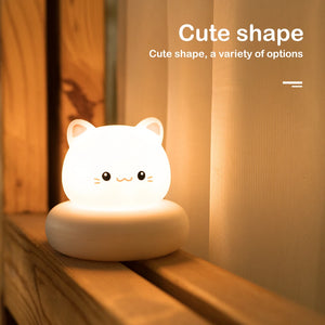 Rechargeable LED Night Light for Kids 3 Level Dimmable Nursery Sleeping Nightlights for Breastfeeding Toddler Baby Decor