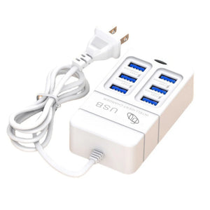 35W Type C USB Plug 6 Ports Power Strip Charger Station USB Splitter Fast Charger Phone Charging Plug For iPhone Xiaomi Samsung