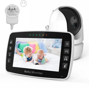 NEWS 4.3Inch IPS Screen Wireless PTZ Intercom Baby Monitor Temperature Display Nanny Cam Long Distance Baby Sitter Camera