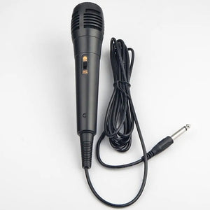 Black Professional Wired Handheld Microphone Dynamic Microphone Vocal Mic for Karaoke Recording 6.35mm /3.5mm Voice Tube