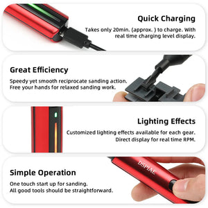 DSPIAE ES-A Plastic Model Reciprocating Sander DIY Electric USB Charge Grinding Pen Sanding Heads Sandpaper Military Craft Tools