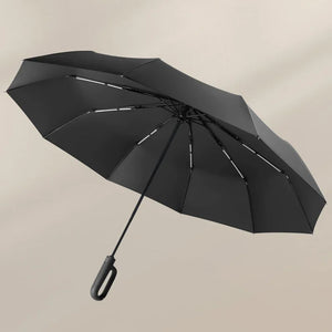 Travel Buckle Umbrella Outdoor, Automatic Umbrella Windproof Strong, 125cm Large Folding Rain Umbrella Men,