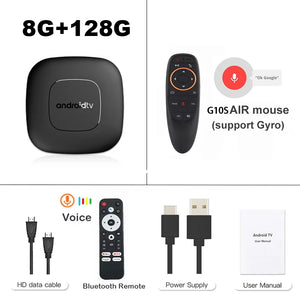 Android13 TV Box T11 Smart Home TV Allwinner H313 4K 8K 2.4G&5G Dual Wifi 8GB 128GB Media Player BT5.2 Google Voice Set Top Box