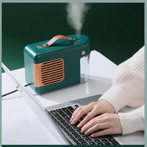 Home office desk water replenishing fan heater atomization humidification fan heater small portable heater fast heating