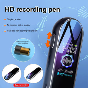 0-128G Multifunction Voice Recorder Stereo Sound Pickup Dynamic Noise Reduction One-key Recording ictaphone Pen Music MP3 Player