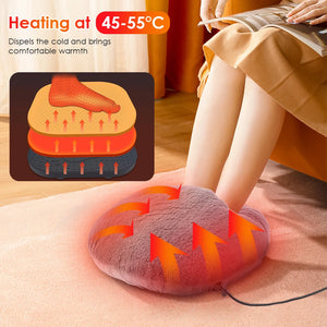 USB Foot Warmer Electric Heating Shoes Artifact Winter Device Dispel Cold Soft Velvet Washable Office Study Room