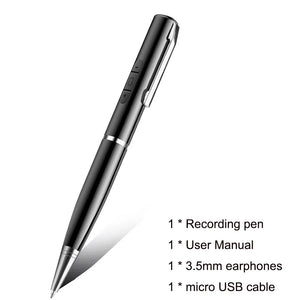 Digital Activated Pen 360 Sound Audio Activated Dictaphone Recording Device Voice Controlled Audio Recorder Pen for Meetings