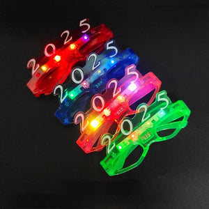 1pcs 2025 Glasses for Adults Kids LED Light Up Glow Neon Shutter Shades at Rave Party