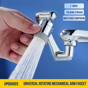 Universal 1080° Rotation Faucets Extender Sprayer Head Kitchen Robot Arm Extension Faucet Aerator Mixer Bubbler Water Tap Nozzle - Stereotech