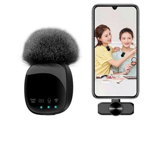 Wireless Lavalier Microphone HD Portable Audio Video Recording Mini Microphone for iPhone Android Live Gaming Phone Microphone - Stereotech