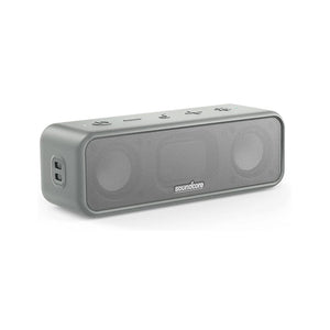 Soundcore 3 Bluetooth Speaker with Stereo Sound, Pure Titanium Diaphragm Drivers, PartyCast Technology, BassUp, 24H Playtime